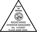 ID-01-NV - Nevada Interior Designer Professional Stamp