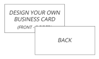 BC-00-2SIDE-H - 2 - Sided Horizontal Business Card