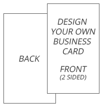 BC-00-2SIDE-V - 2 - Sided Vertical Business Card